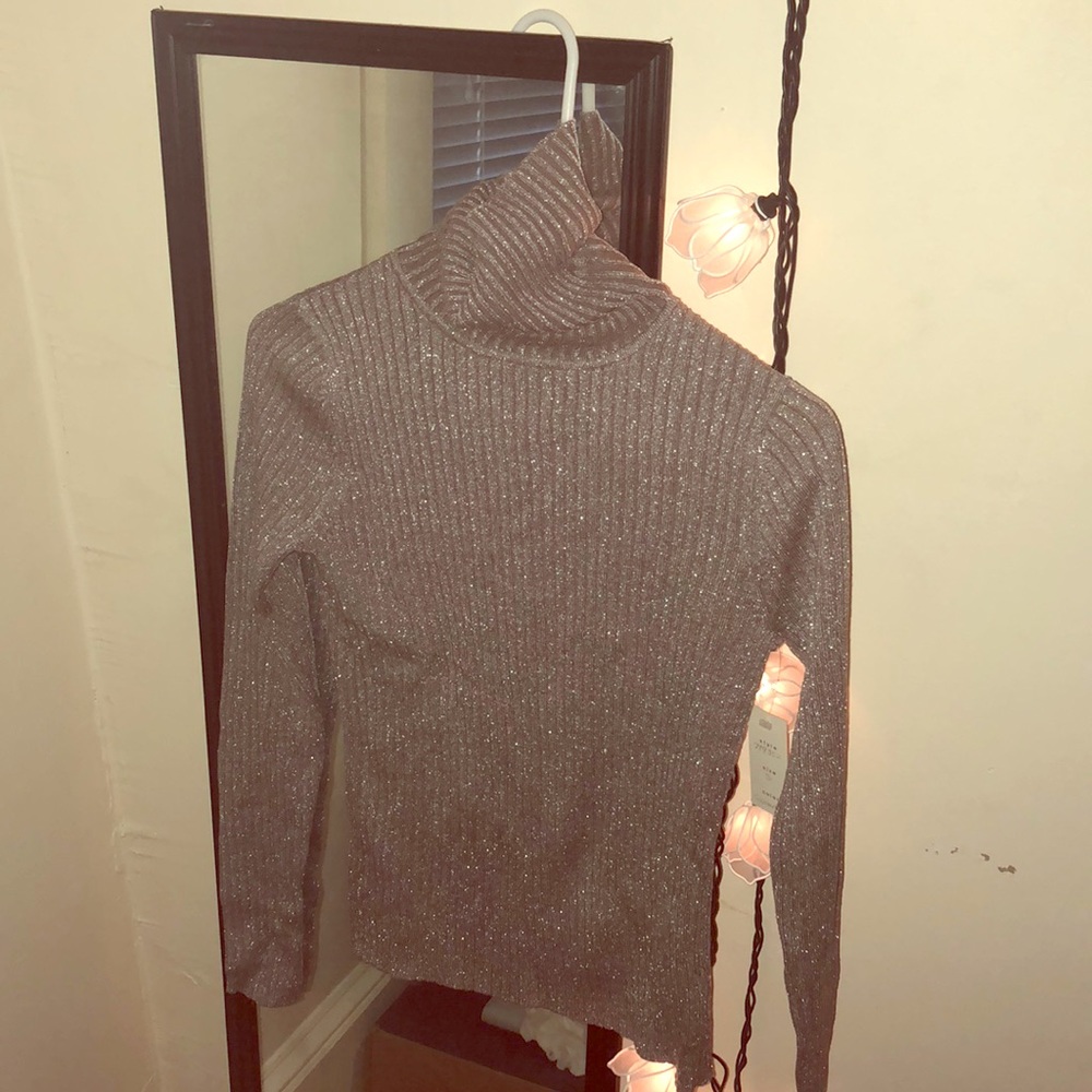 Turtle neck sparkly sweater
